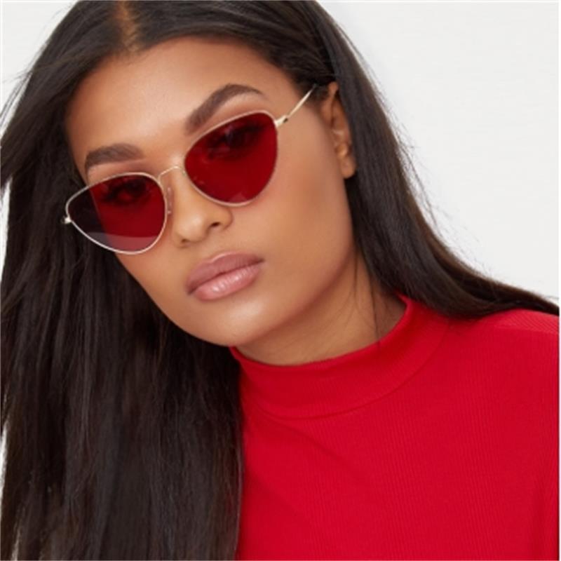 Vintage Trend Sunglasses Red Cateyes